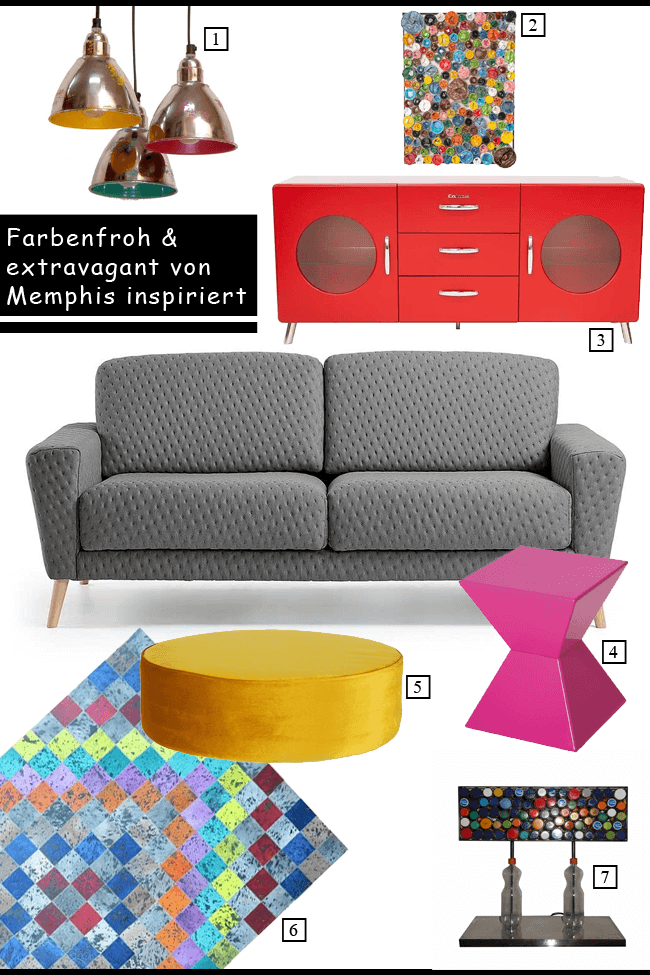Von Memphis inspiriert: Extravagante Designs und satte Farben geben den Ton an.