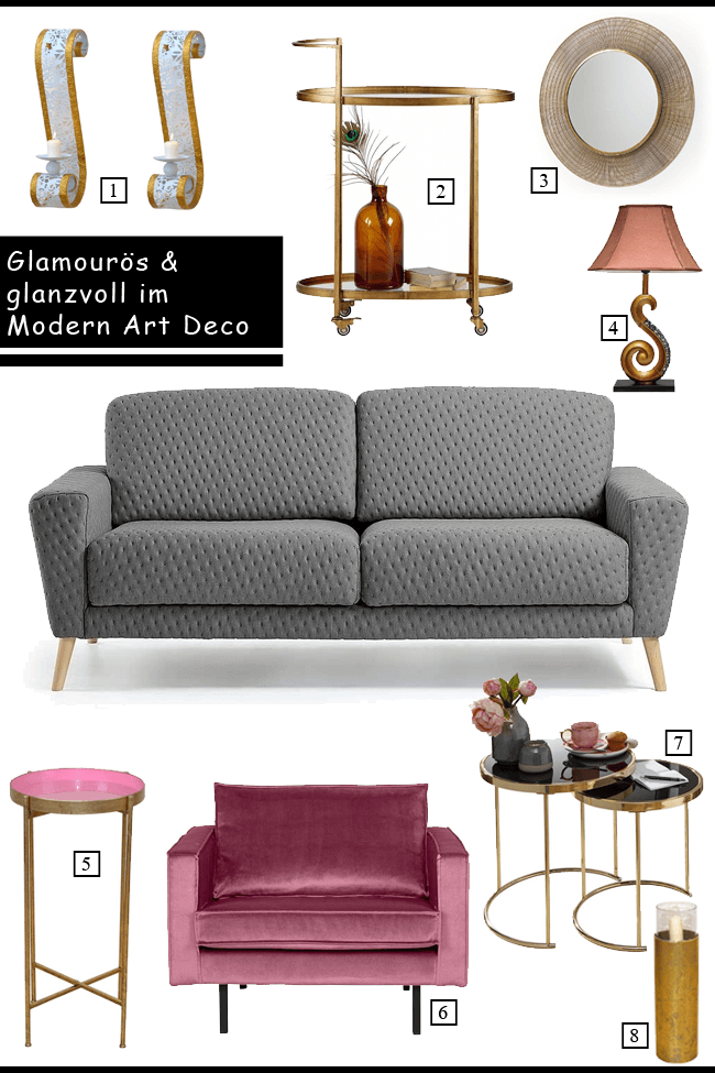 Glanz, Glamour und Gloria: Modern Art Deco für ein außergewöhnliches Zuhause mit allen Extravaganzen.